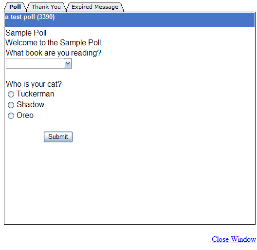 Poll Builder 7.0 LInked Images