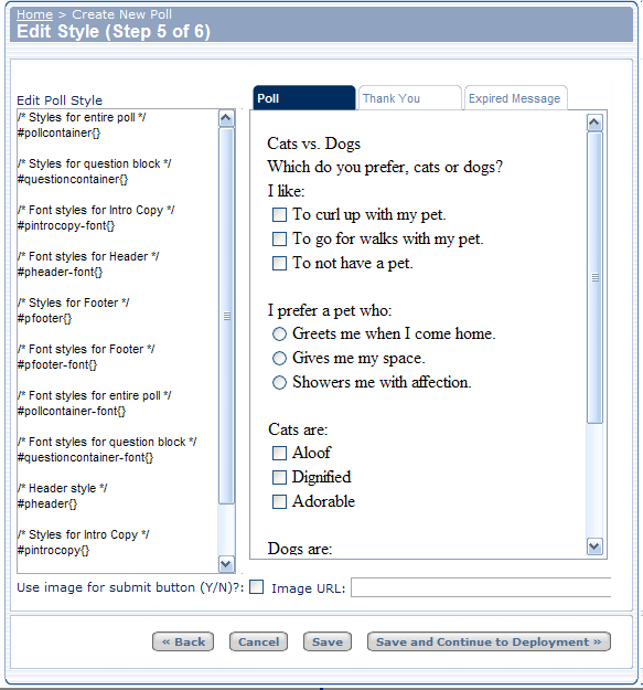 Poll Builder 7.0 LInked Images