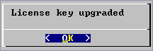 License key upgraded